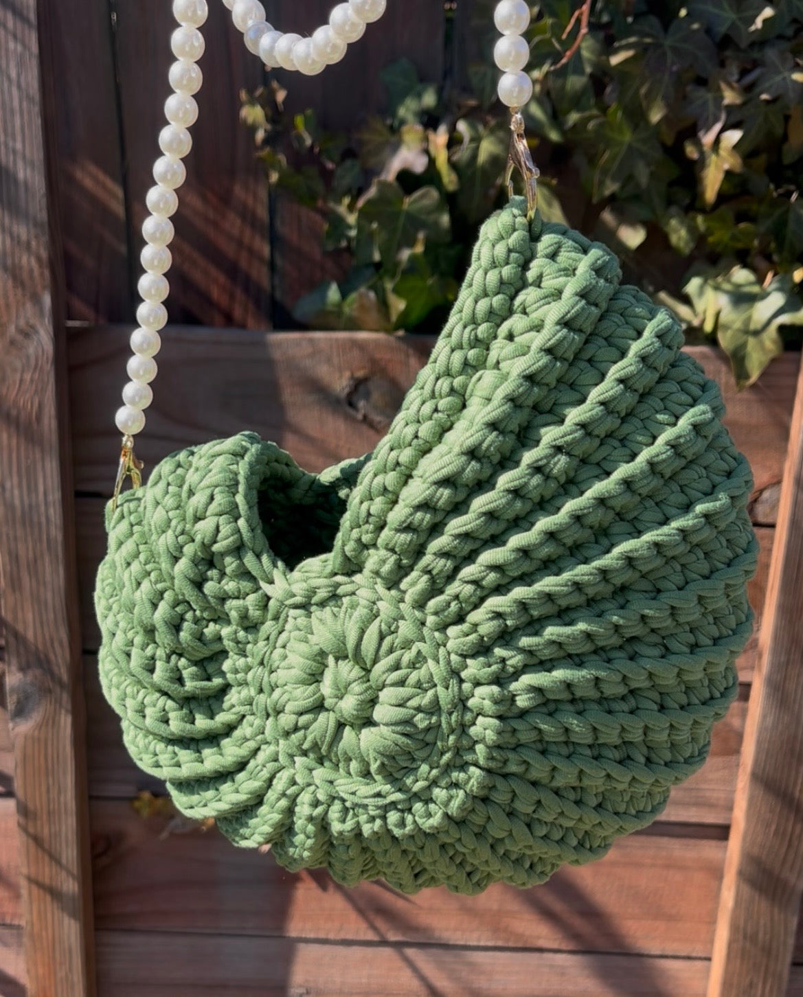 Crochet Shell Bag